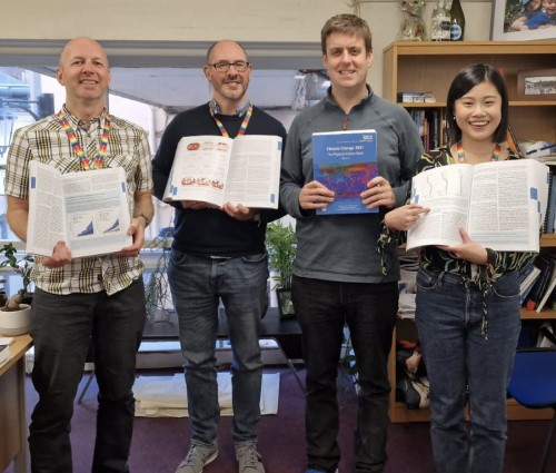 IPCC authors Matt Palmer, Dan Lunt, Dann Mitchell and Eunice Lo